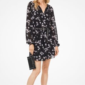 Michael kors Floral Black Dress